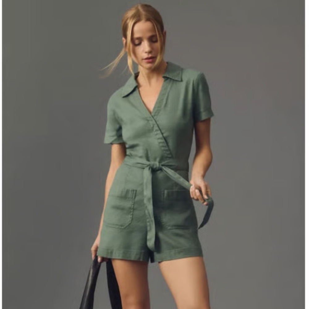Anthropologie Maeve Wrap Romper